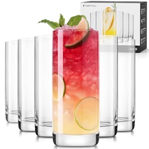 Highball Crystal Glasses 6-Pack