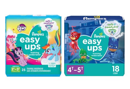 2 Pampers Easy Ups