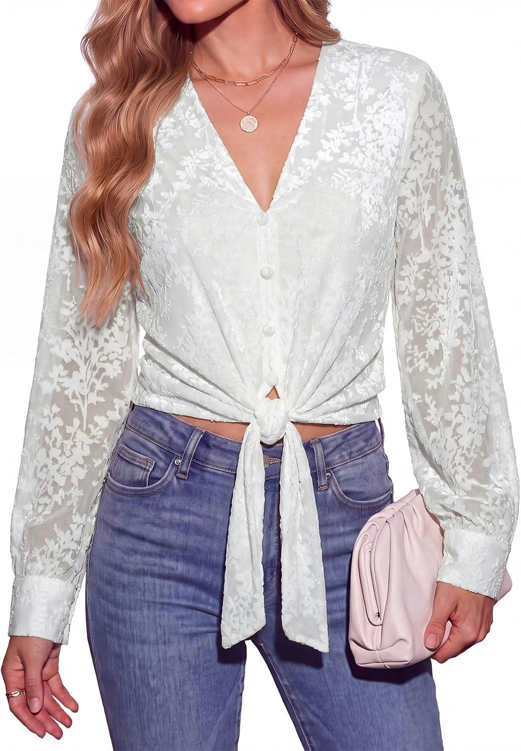 PRETTYGARDEN Women's Long Sleeve Top