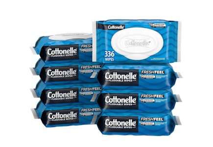 Cottonelle Wet Wipes 8-Pack