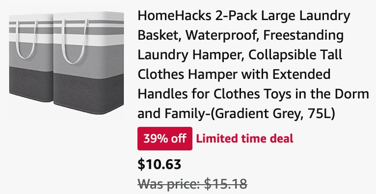  Laundry Basket 2-Pack