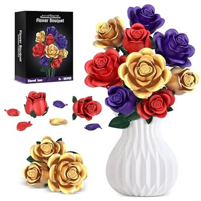 Rose Bouquet Building Set