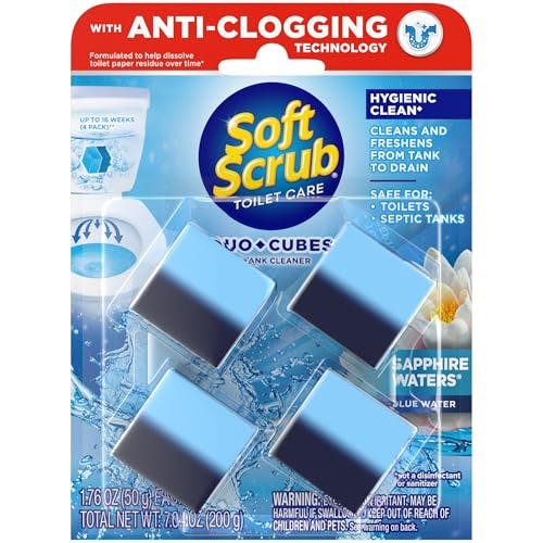 4 Soft Scrub Toilet Cleaner Packs