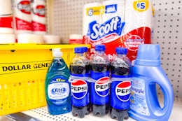 dollar general groceries on store shelf