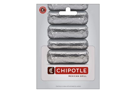 Chipotle $50 Gift Card