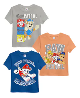 Paw Patrol Kids' T-Shirt 3-Pack