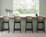 Rattan Counter Height Bar Stools 4-Pack