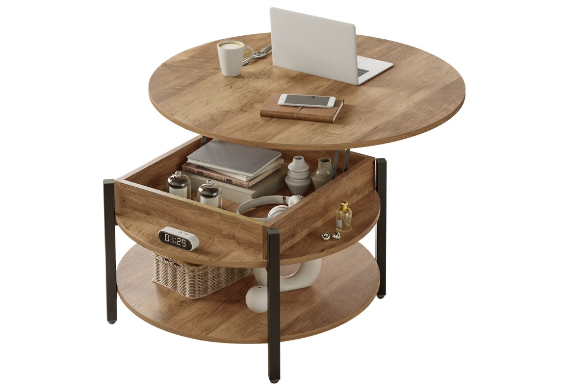 Round Lift Top Coffee Table
