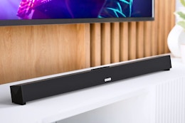 Lifestyle image of the Okko ClearWave TV Soundbar
