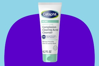 a bottle of face cleanser