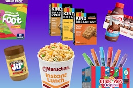 Amazon's Best Snack Deals — Jif Peanut Butter, Kind Bars, and More card image