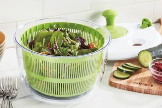 a cuisinart salad spinner on a counter
