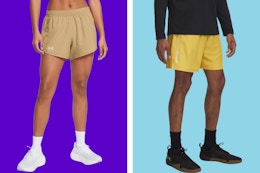 Under Armour Shorts for the Fam: $10 Kids', $23 Men's, $16 Women's Styles card image