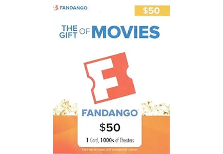 Fandango $50 Gift Card