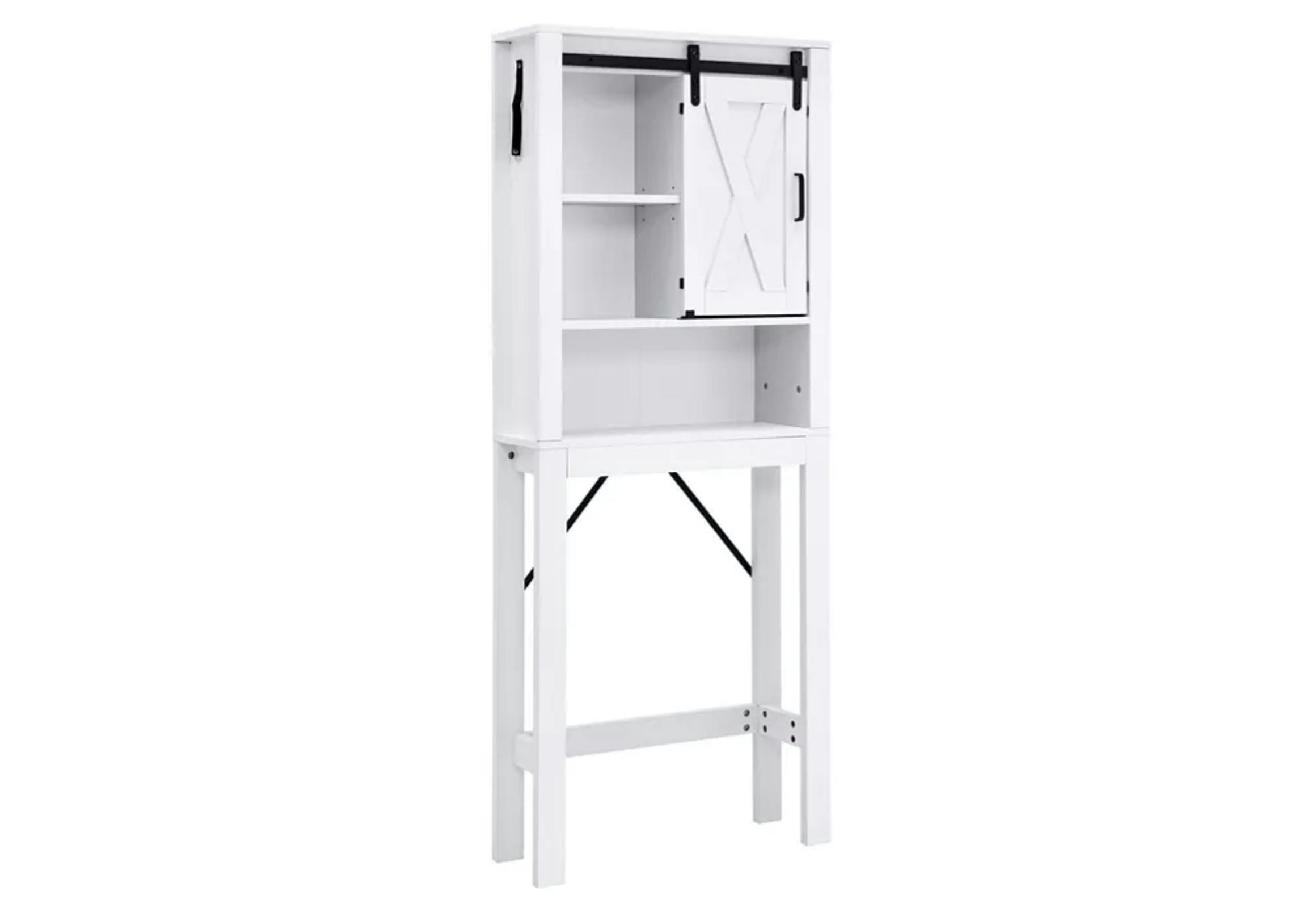 Sugift 3-Tier Wooden Bathroom Cabinet
