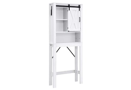 Sugift 3-Tier Wooden Bathroom Cabinet