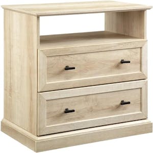 2-Drawer Open-Cubby Nightstand