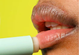 lip balm applied on mouth
