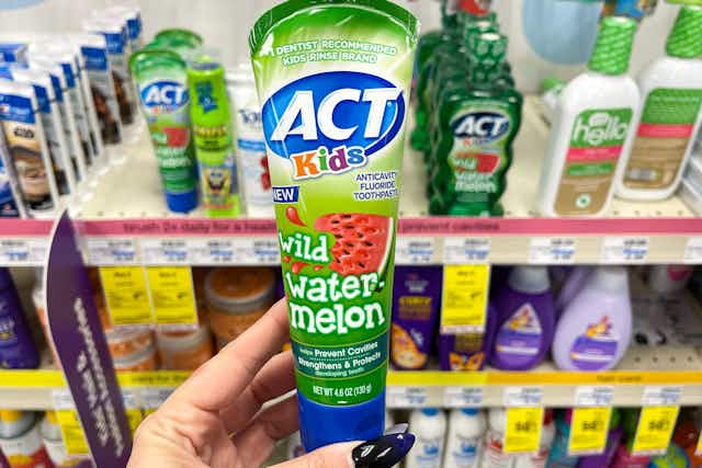 $2.33 Act Kids Toothpaste and $2.92 Mouthwash on Amazon  card image