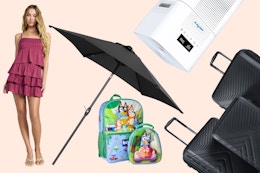 Apparel, Bluey backpack set, luggage set and air purifier 