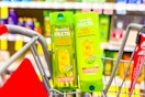 garnier fructis shampoo and conditioner in a cart