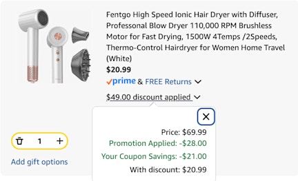 Hair dryer cart
