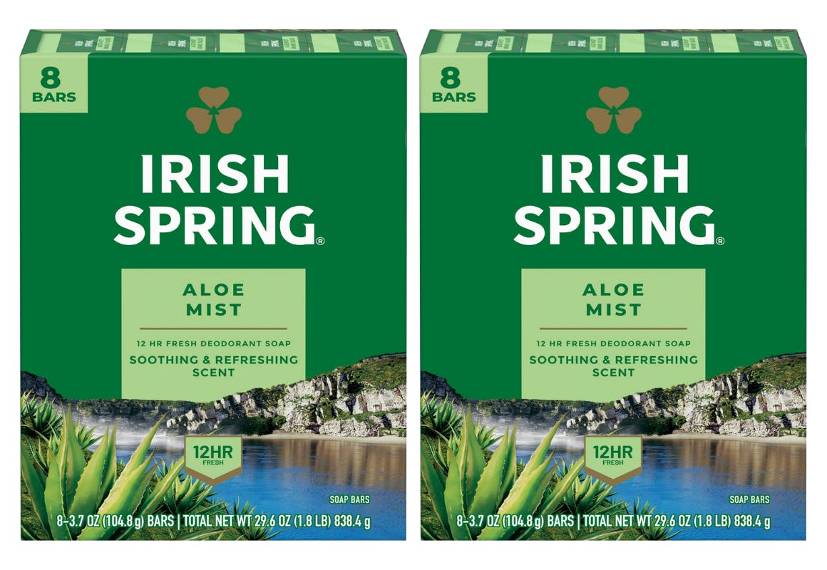 2 Irish Spring Bar Soap 8-Packs