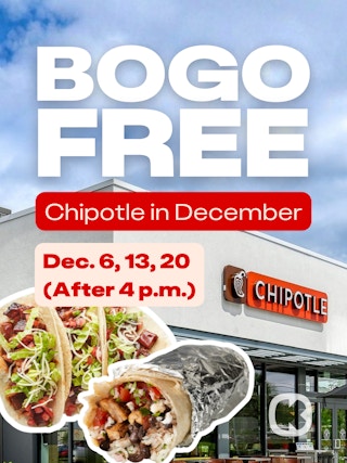 a graphic showing details for chipotle unwrap extra promo