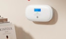 a carbon monoxide detector on a wall