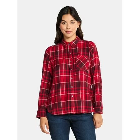 Time and Tru Women's Flannel Shirt