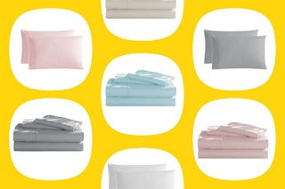 A collage featuring Wayfair bedding
