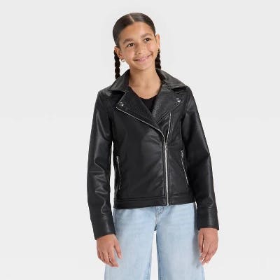 Kids' Art Class Faux Leather Jacket