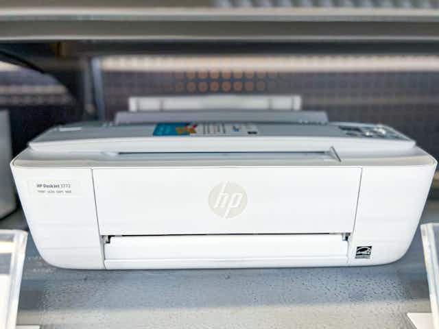 HP DeskJet Wireless Printer + 3 Months Free Ink, $40 on Amazon card image
