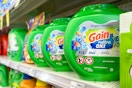 gain flings detergent pods on shelf in cvs