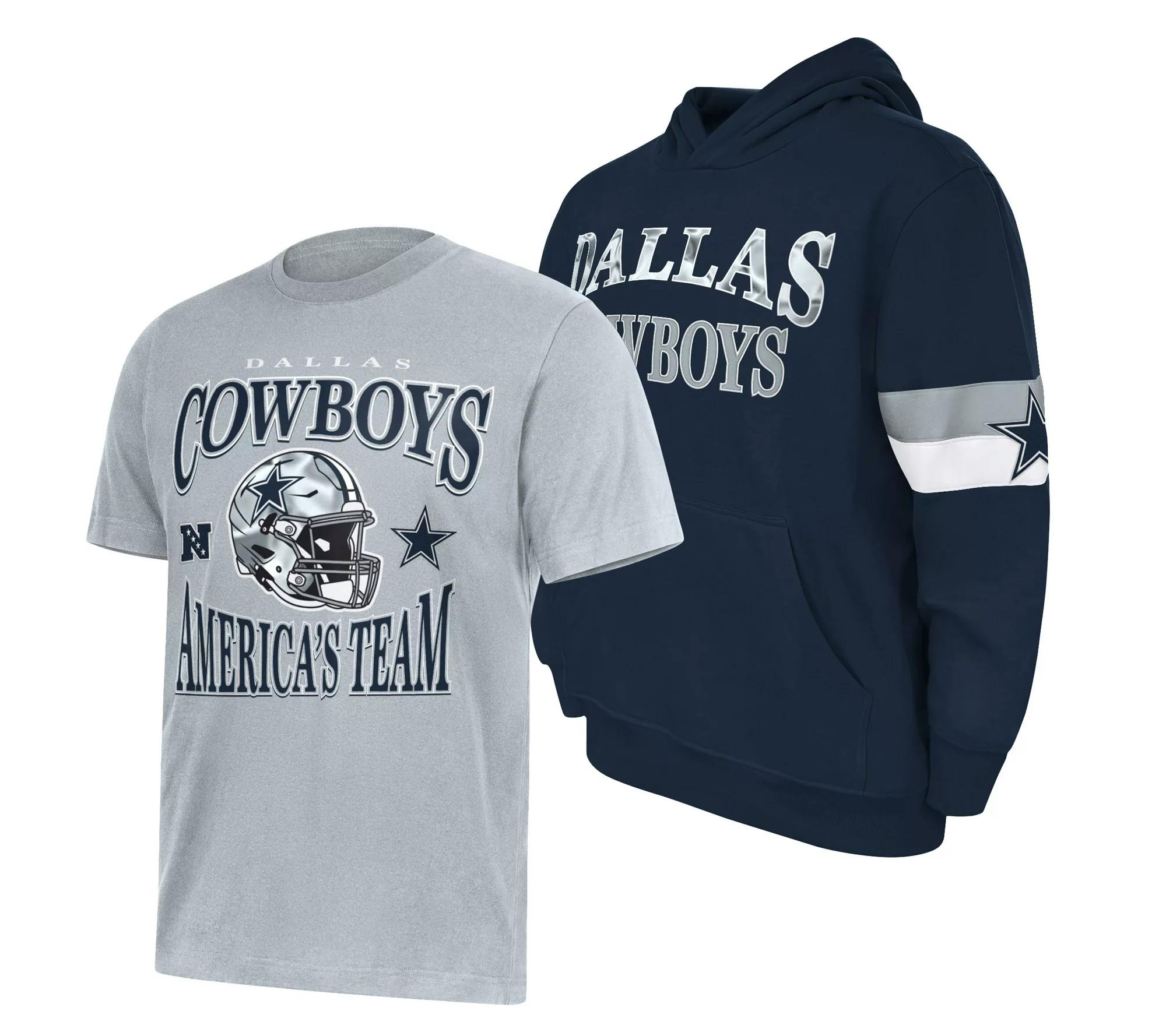 NFL Adult Dallas T-Shirt & Hoodie Set