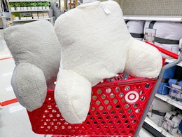 Faux Shearling Bed Rest Pillows, Only $15.20 at Target card image