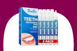 Teeth Whitening Gel Pen 5-Pack, Just $6.99 on Amazon card image