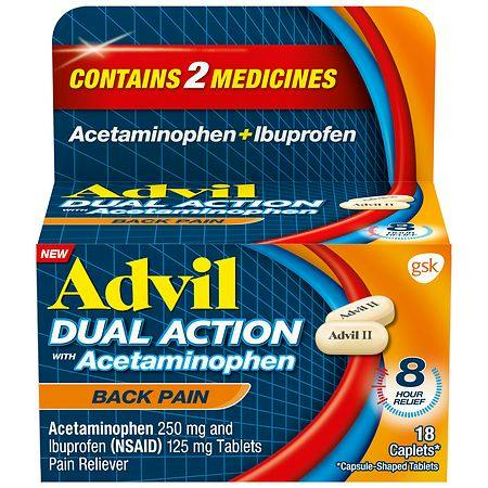 Advil Dual Action Back Pain Caplets