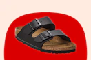 Stock image of a pair of men's Birkenstock sandals
