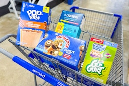 sams club instant savings book matchup groceries in shopping cart