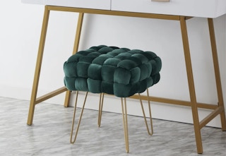 jane mirage velvet woven tufted ottoman with gold metal legs stock image 2023 1678213778 1678213778