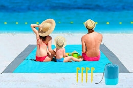 This Oversized Beach Blanket at Walmart Is Now $12 and a Summer Must-Have card image