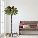Lighted Palm Pine Christmas Tree