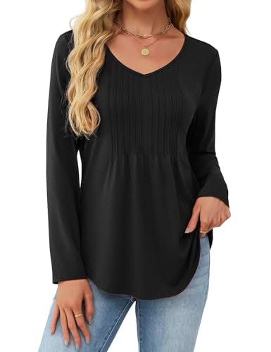 Women's V-Neck Long Sleeve Tunic