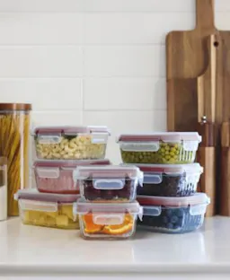 Fluted Glass Storage Set