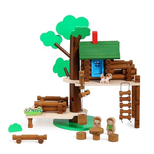 Wooden Tree House Building Set