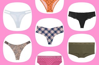 collage of pink panties 
