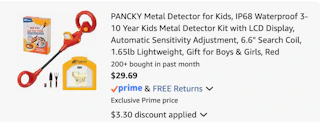 metal detector Amazon receipt