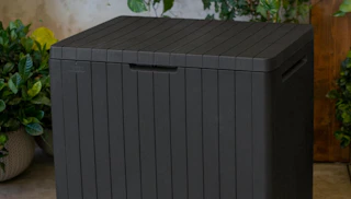 a outdoor deck box