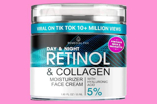 Retinol Cream Moisturizer, as Low as $7.19 on Amazon (Reg. $30) card image